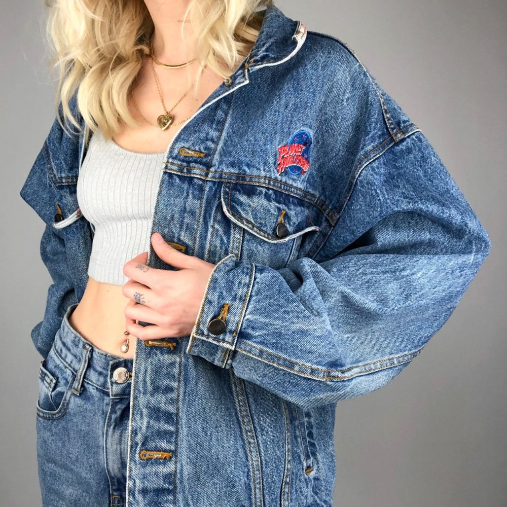 Vintage Planet Hollywood Denim Jacket